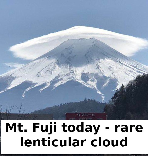 35- Mount Fuji keeps up with fashion!