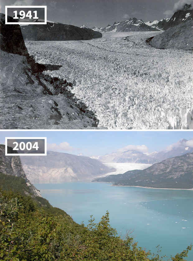 Muir Glacier in Alaska melted entirely